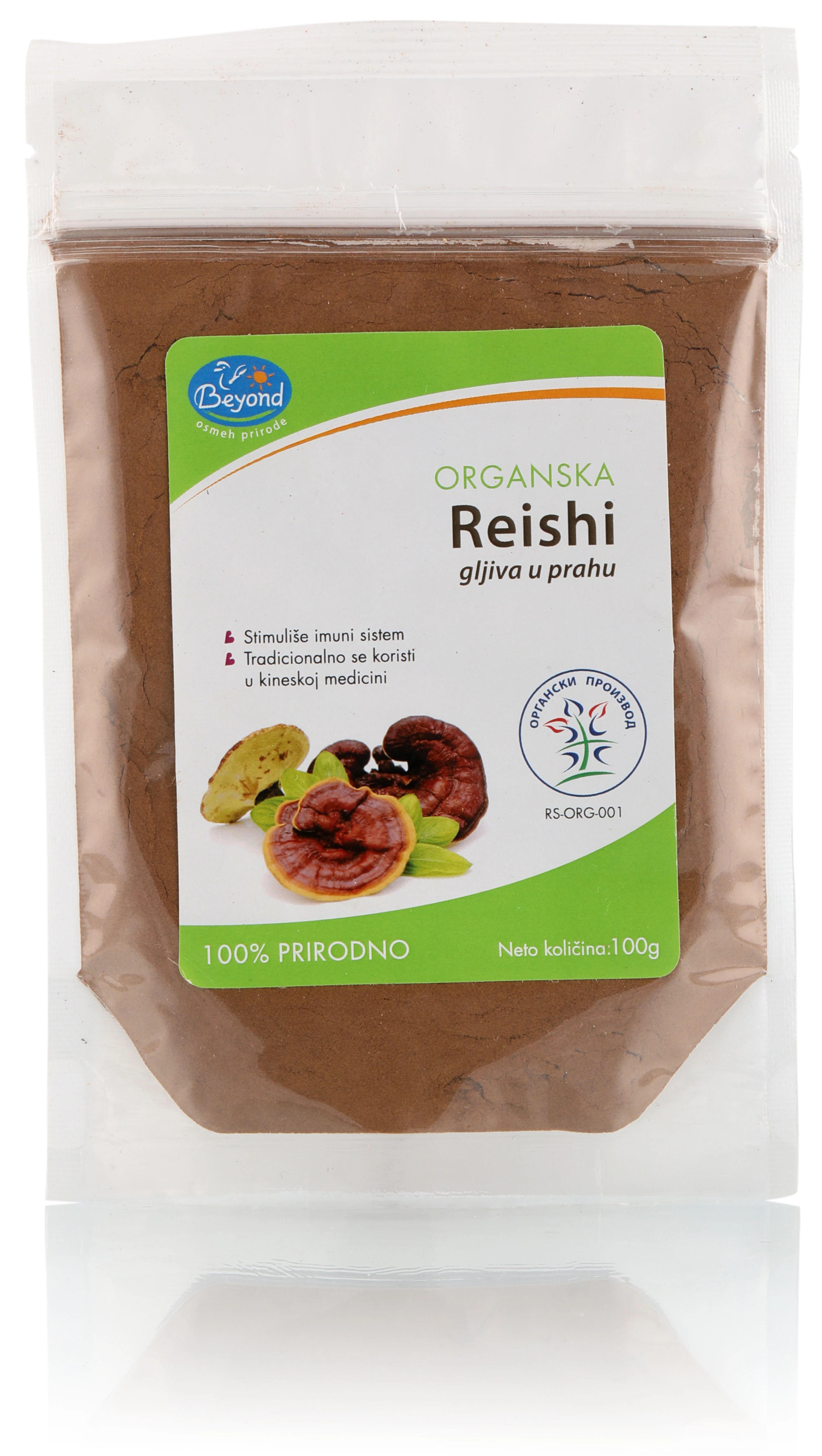 Pečurke reiši u prahu (organski proizvod) 100 g Beyond